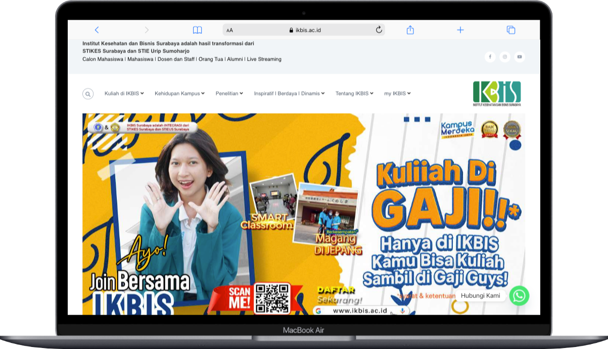 Membangun Wajah Digital IKBIS Website Resmi ikbis.ac.id